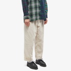 END. x Beams Plus 'Ivy League' Two Pleat Corduroy Pant in Ivory