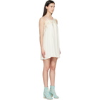 Maison Margiela Off-White Taped Slip Minidress