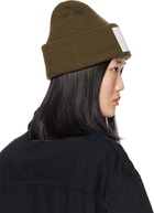 MM6 Maison Margiela Khaki Numeric Beanie