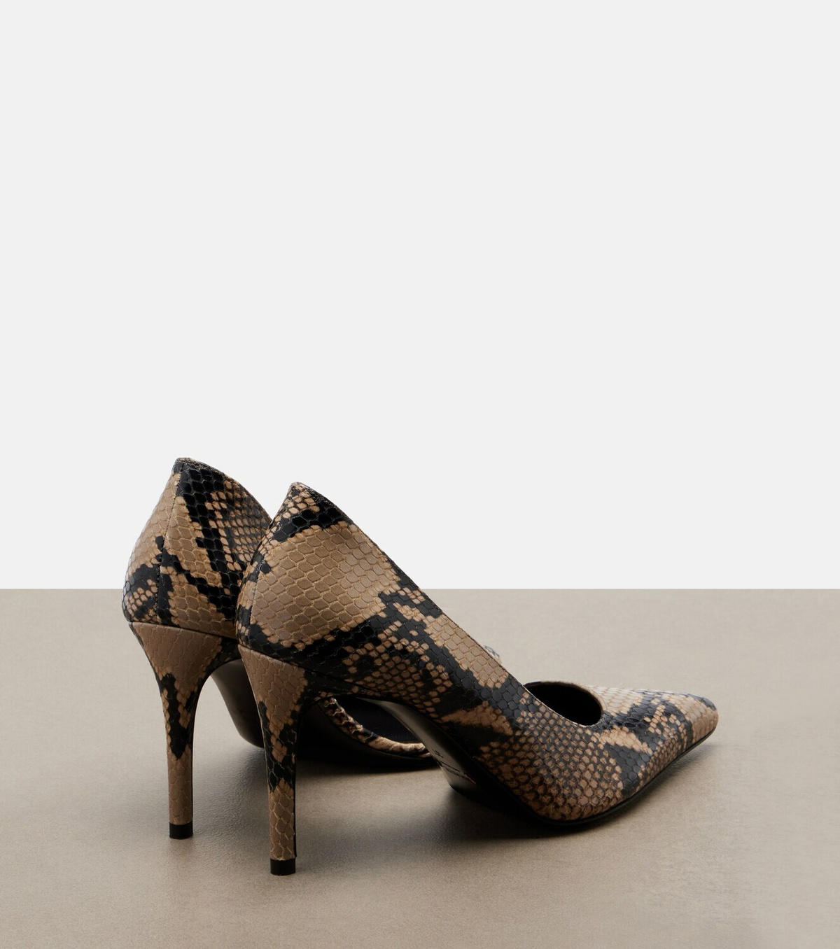 Khaite Jett snake-effect leather d'Orsay pumps