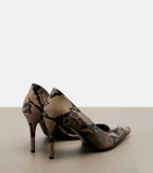 Khaite Jett snake-effect leather d'Orsay pumps