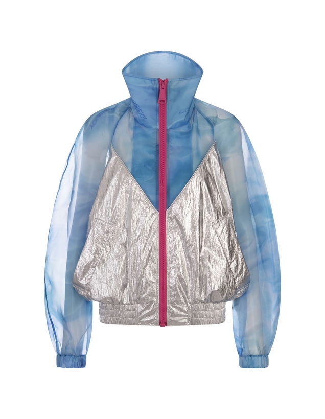 Photo: Khrisjoy Air Moon Windbreaker Jacket In Tropical Breeze