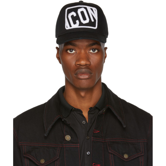 Photo: Dsquared2 Black Frame Icon Cap