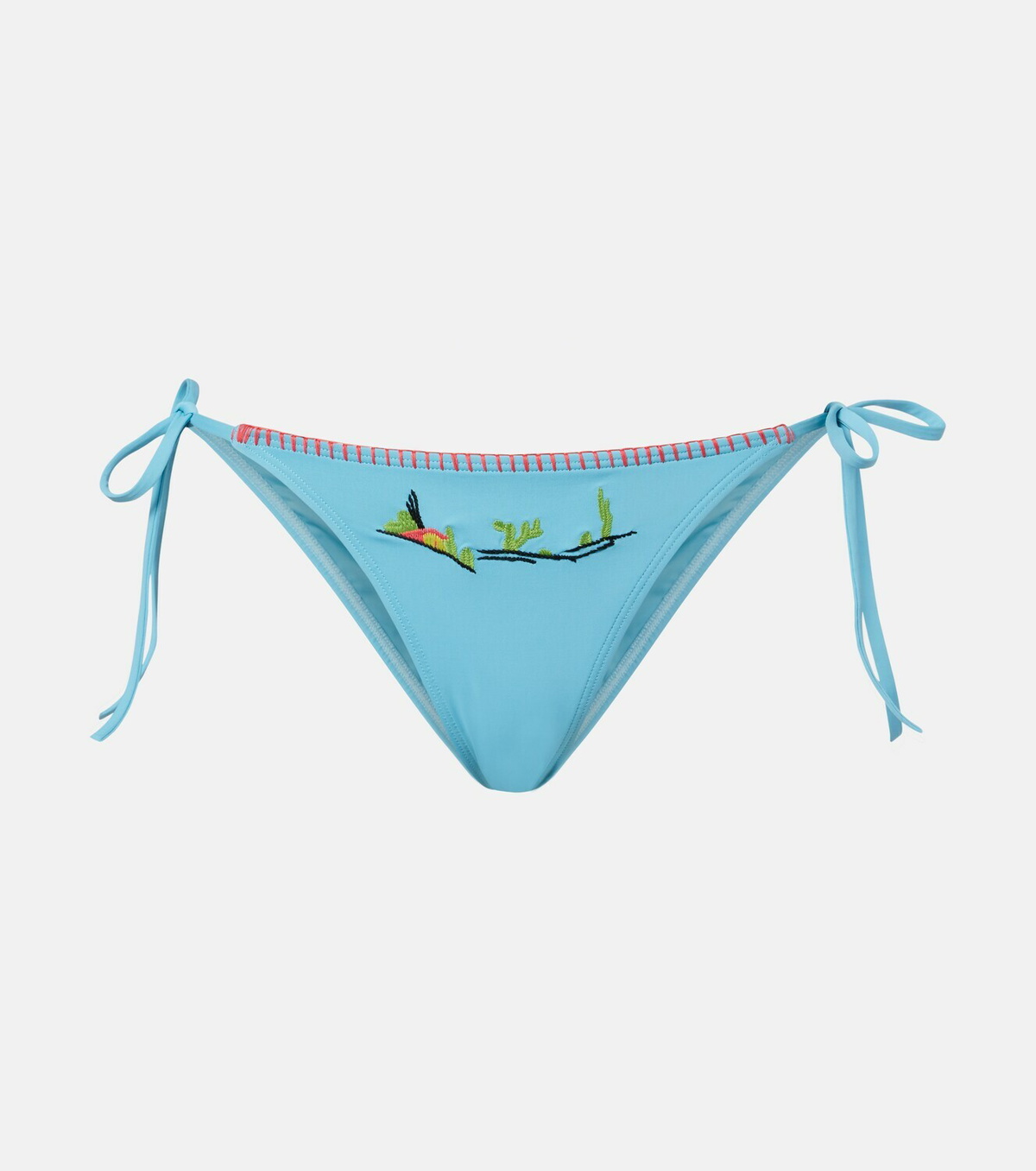 Staud Sisley embroidered bikini bottoms