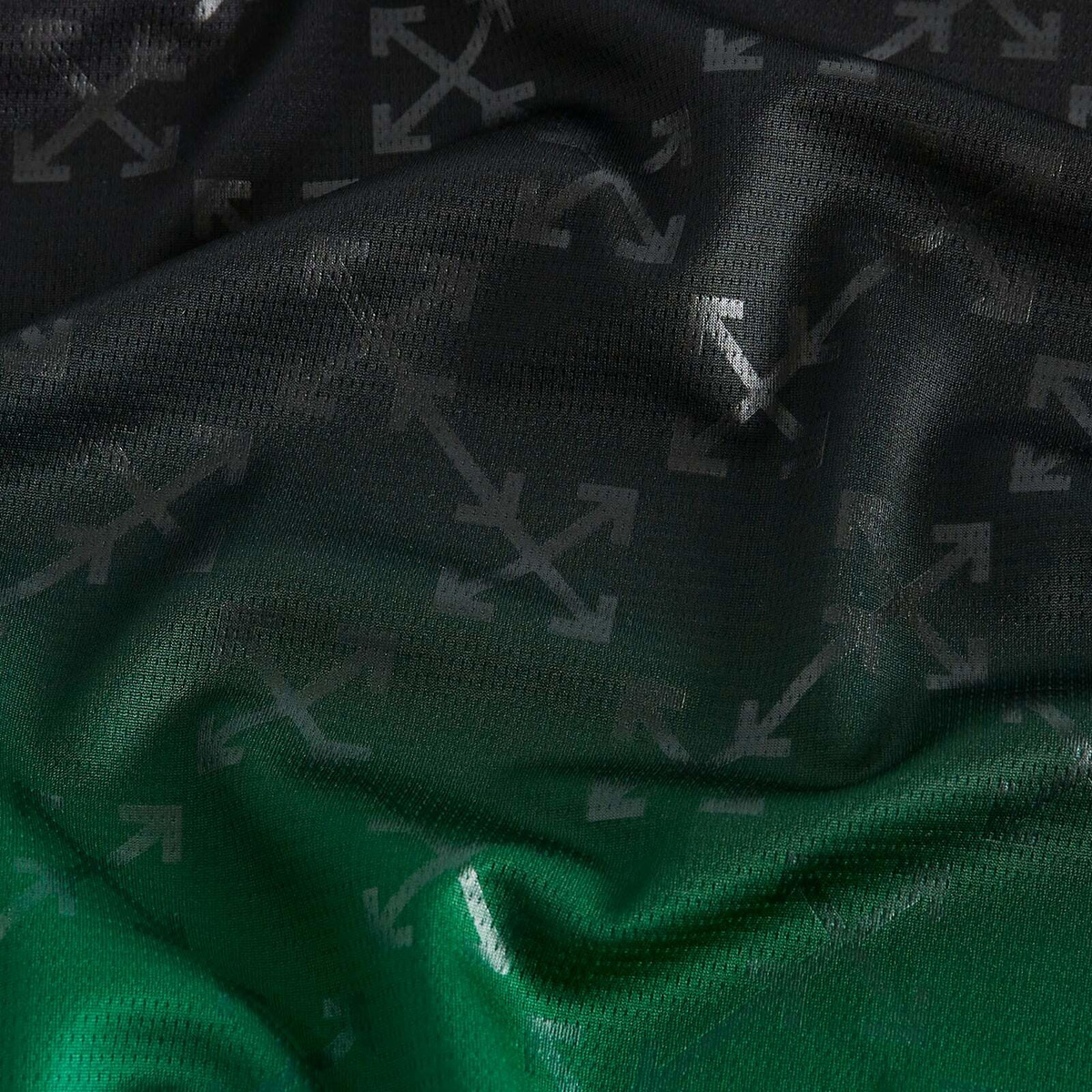 Puma x AC Milan x Off-White Jersey in Black/Power Green