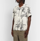 Stüssy - Camp-Collar Printed Voile Shirt - Neutrals