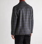 CLUB MONACO - Checked Wool-Blend Chore Jacket - Gray