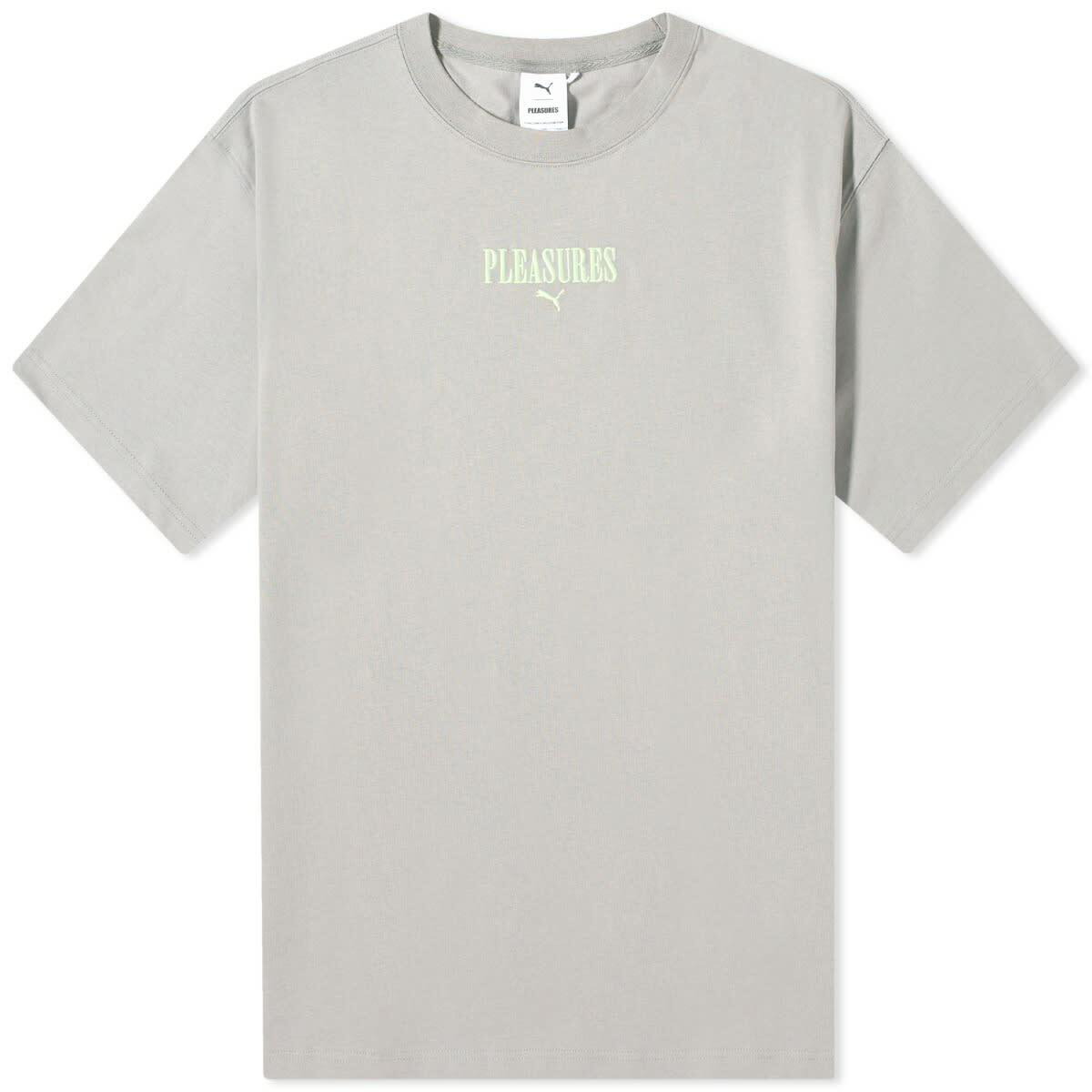 Photo: Puma Men's x PLEASURES Graphic T-Shirt in Stormy Slate