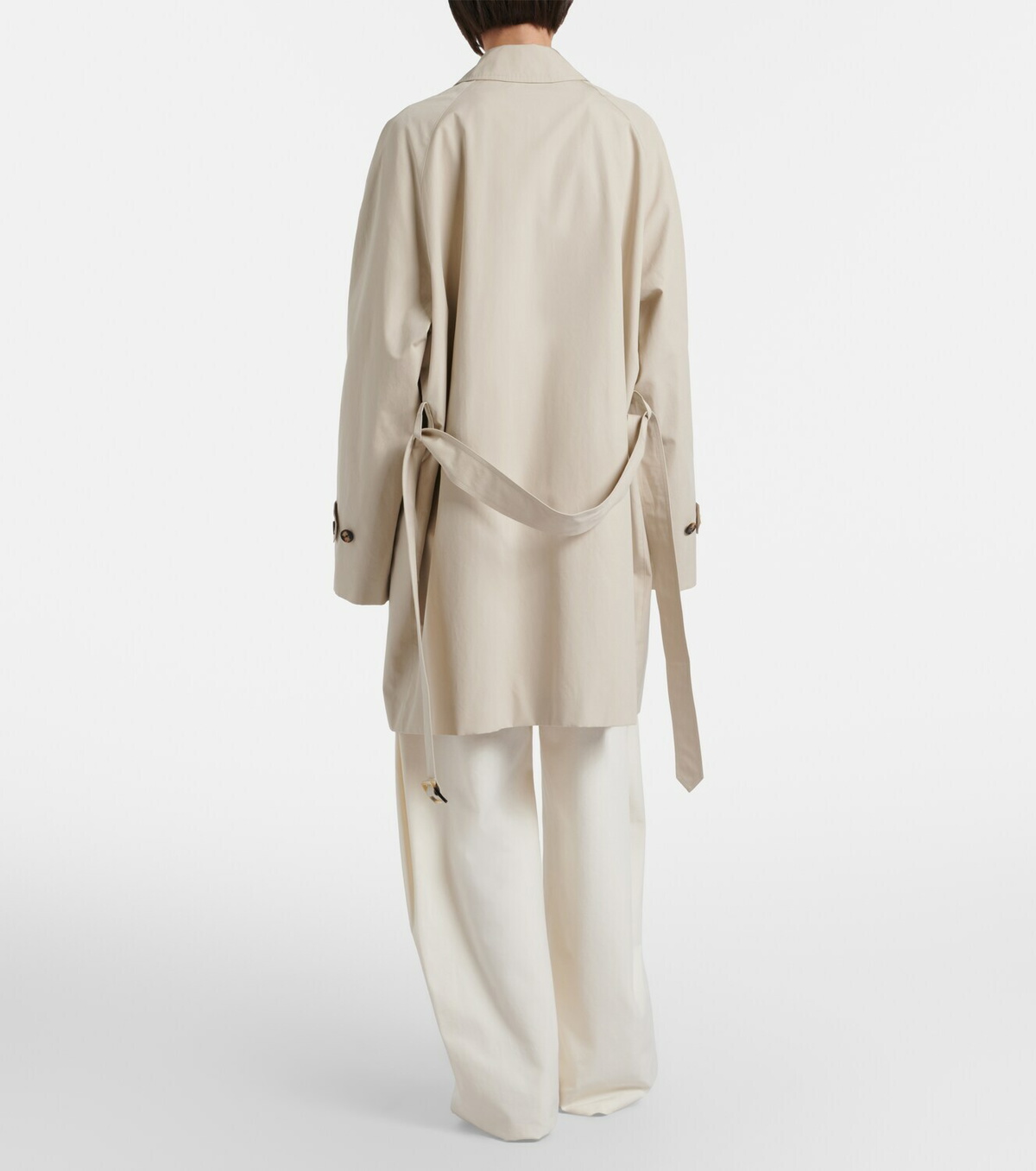 The Row Amaya belted cotton car coat