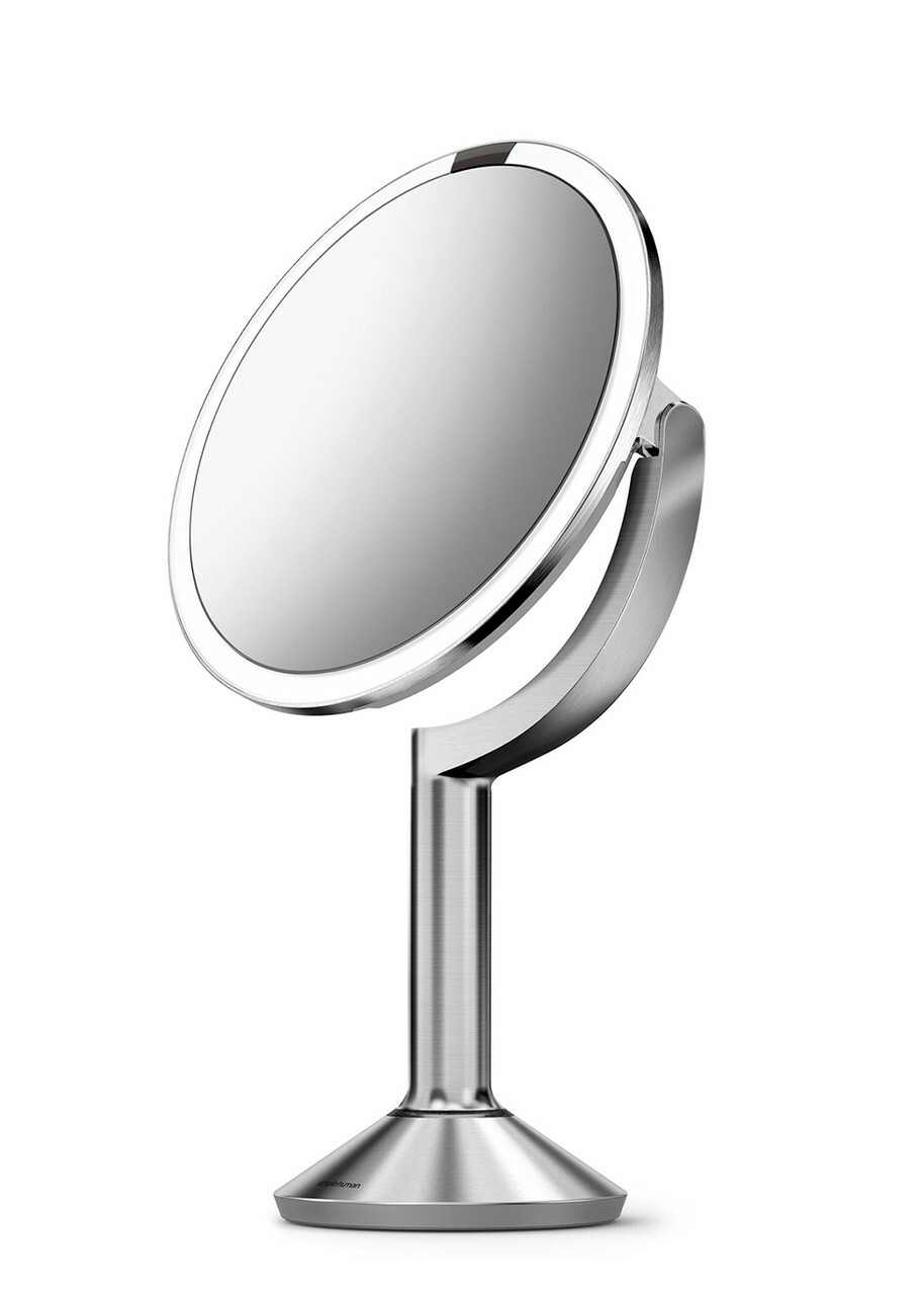 Simplehuman Sensor Mirror Trio Brushed Steel - Cordless & Rechargeable