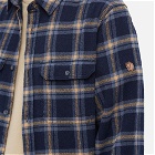 Fjällräven Men's Övik Heavy Flannel Shirt in Dark Navy/Buckwheat Brown