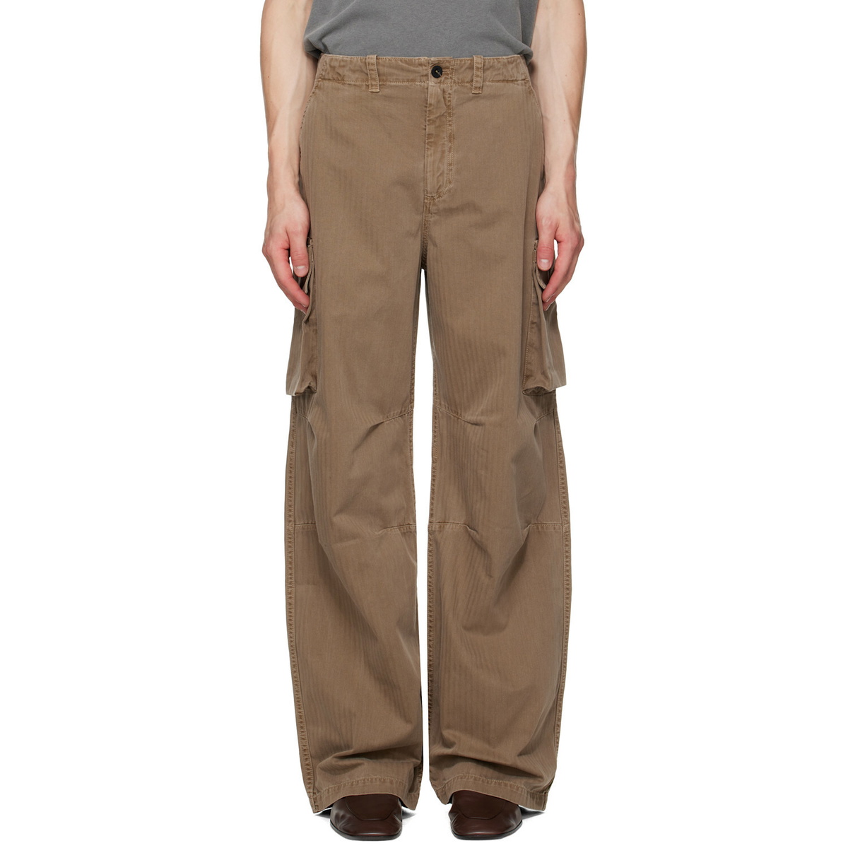 OUR LEGACY WORK SHOP Emporio Armani Beige Carico Trousers Our Legacy
