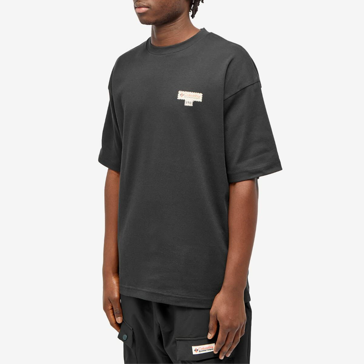END. x Columbia 'Douglas Fir' Logo T-Shirt II in Black