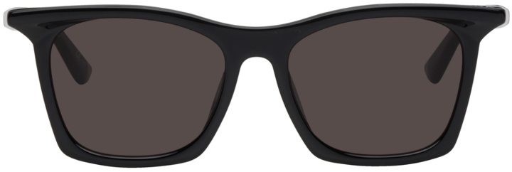 Photo: Balenciaga Black Rim Rectangle Sunglasses