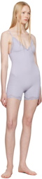 SKIMS Purple Fits Everybody Lace Triangle Onesie Jumpsuit