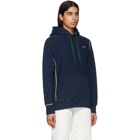 Noah NYC Navy Multicolor Stitch Hoodie