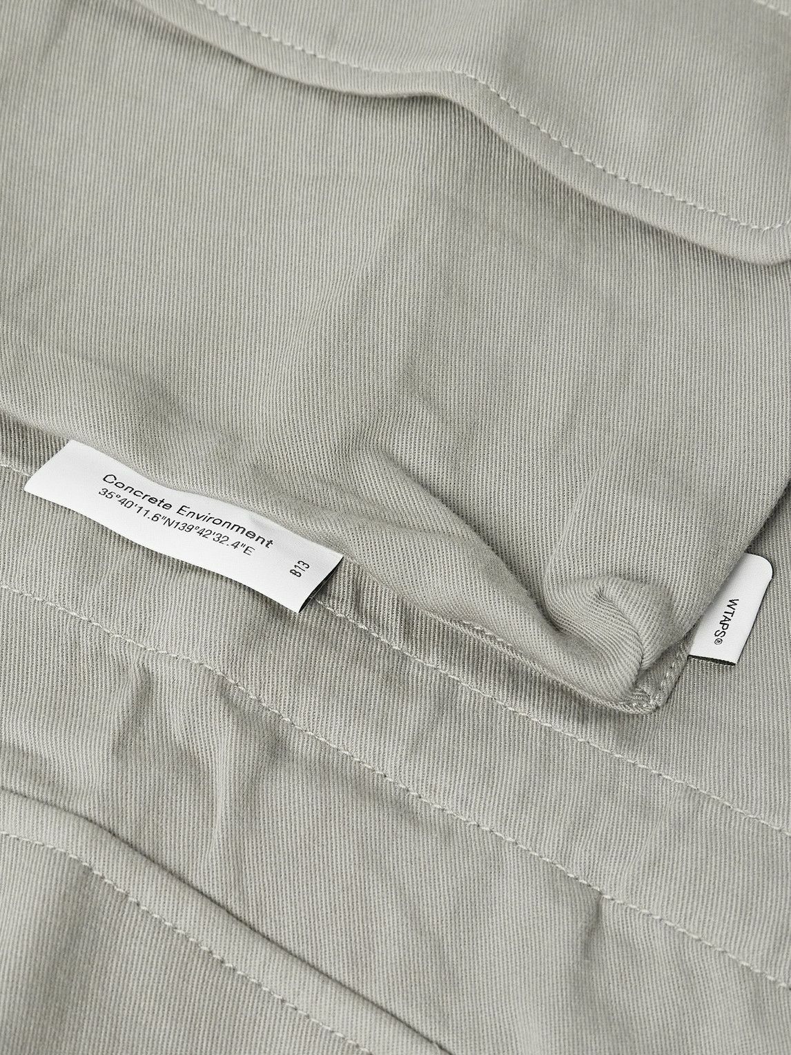 WTAPS - Cotton-Twill Hooded Overshirt - Gray WTAPS