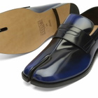 Maison Margiela Men's Collapsable Back Tabi Loafers in Pop Blue/Black