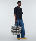 JW Anderson Belt checked tote bag