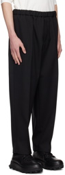 Jil Sander Black Tapered Trousers