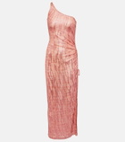 Missoni Mare Jacquard one-shoulder midi dress