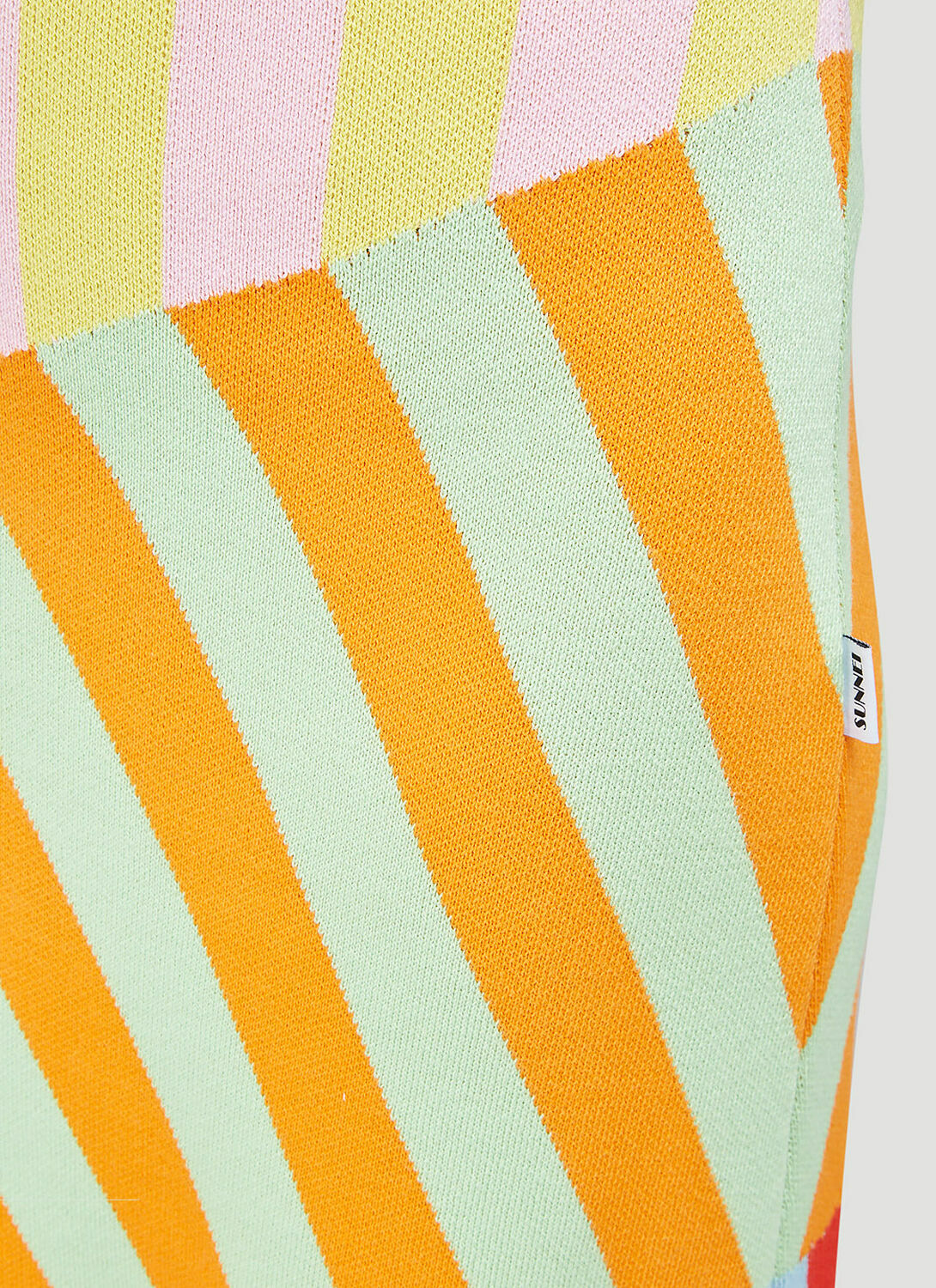 Sunnei Patchwork Knit Skirt
