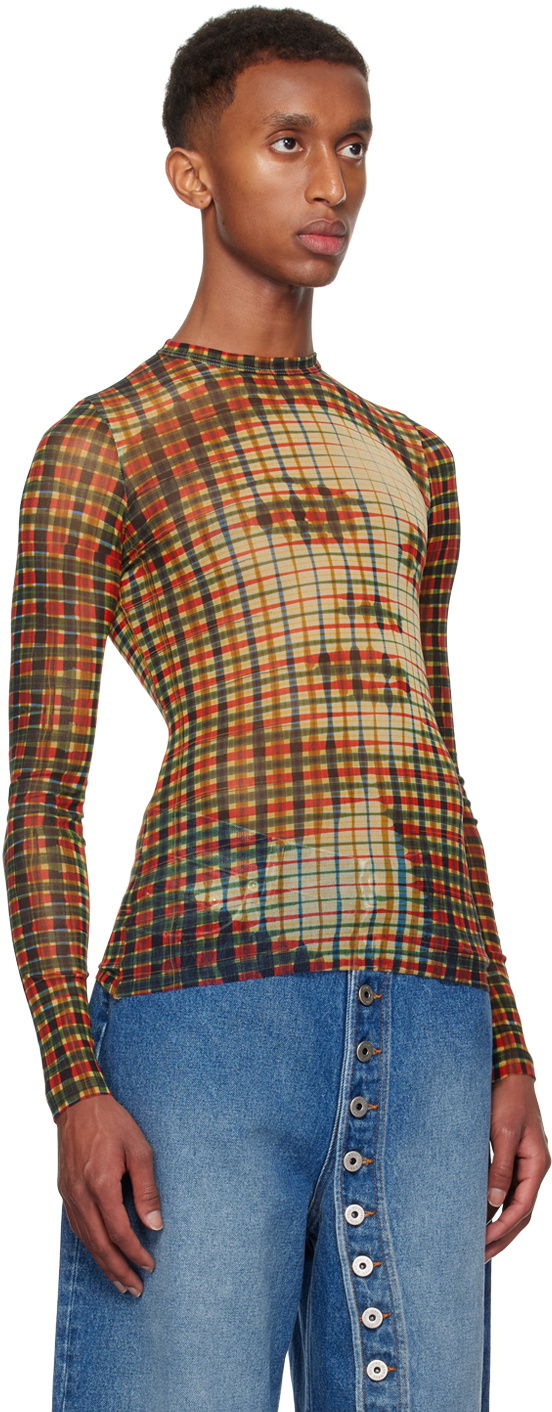 【関税込み】Jean Paul Gaultier ブラウン Printed Wood Tシャツ T-shirt Jean Paul Gaultier Jean Paul Gaultier Printed Wood T