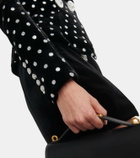 Balmain Polka-dot embellished velvet blazer