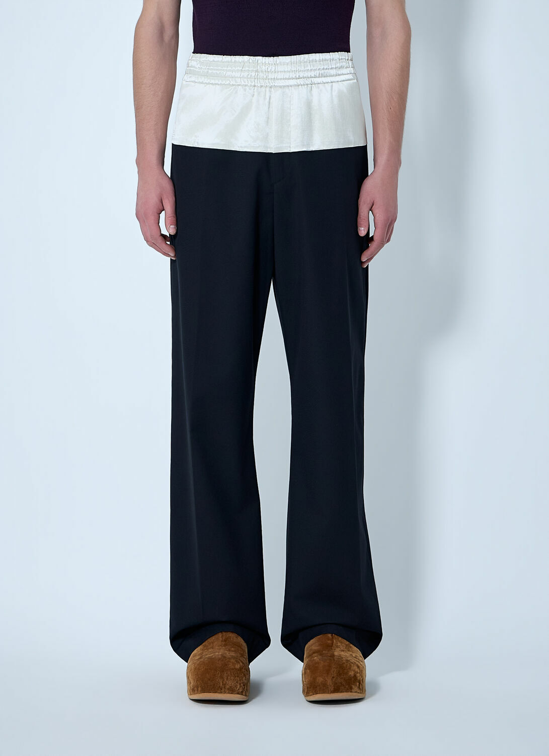 Dries Van Noten Drawstring Wide-Leg Trousers