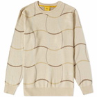 Dime Men's Wave Crew Knit in Almond