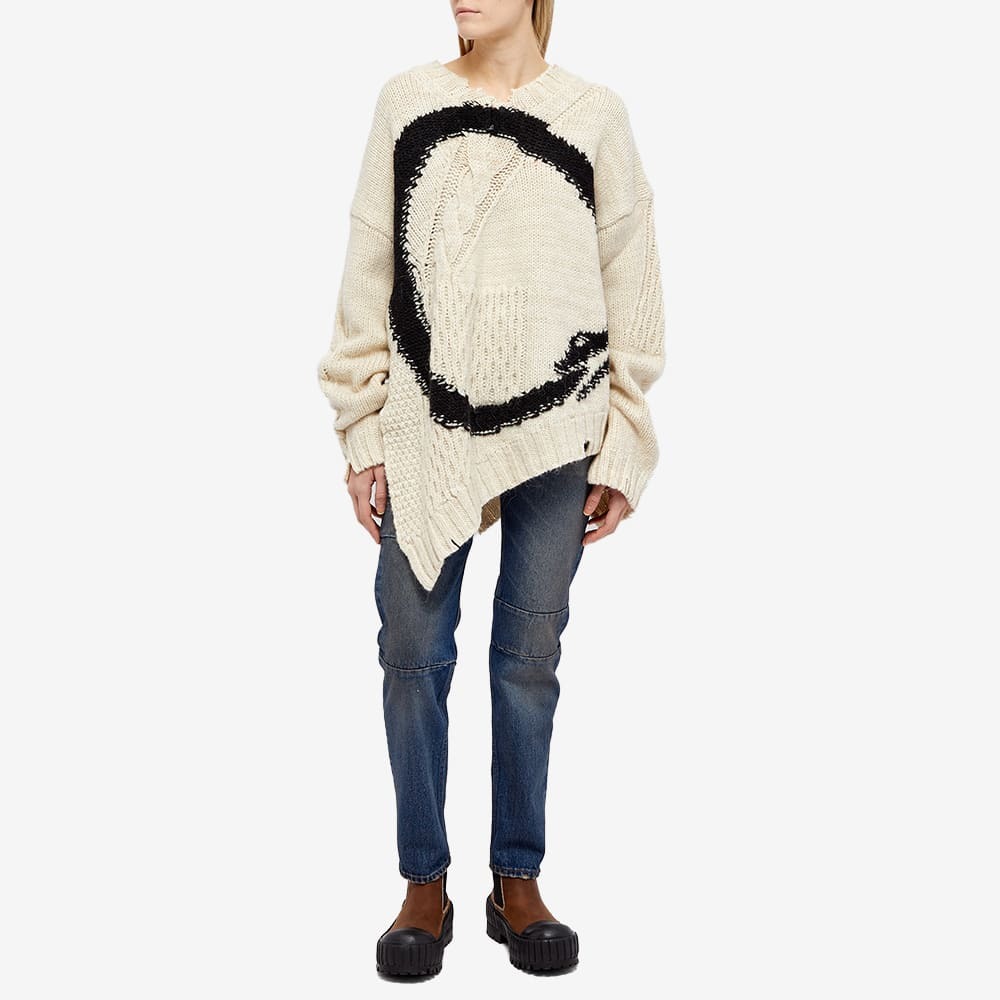 MM6 Maison Margiela Women's Oversized Cable Knit Sweater in