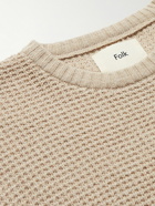Folk - Waffle-Knit Sweater - Neutrals