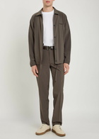 Emporio Armani Slim-leg Woven Trousers Brown