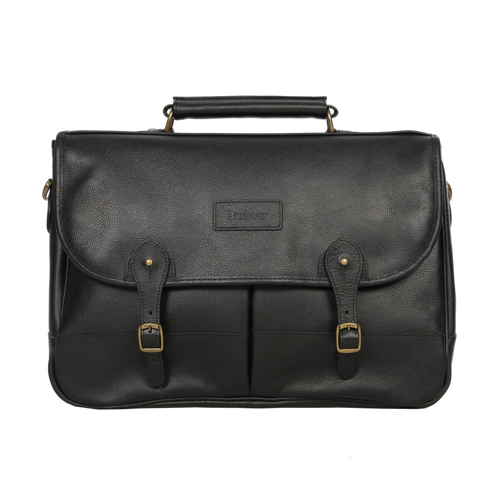 Briefcase - Black Leather