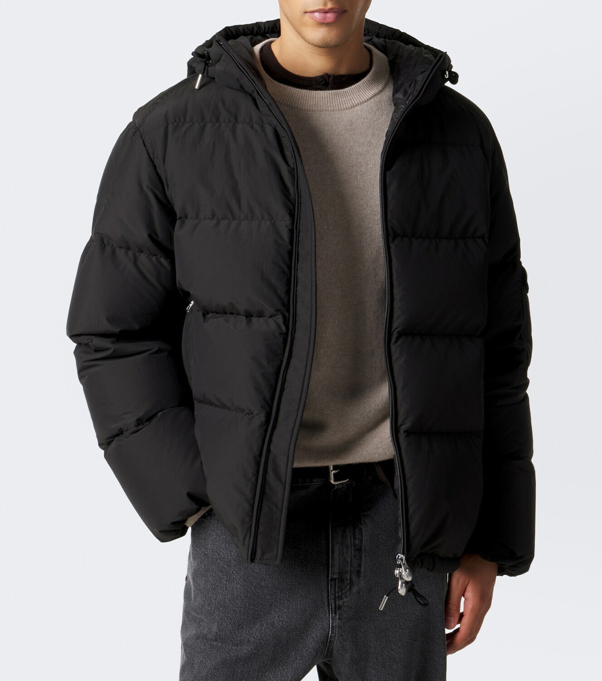 Moncler Himalaya hooded cotton-blend down jacket