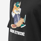Maison Kitsuné Men's Dressed Fox Easy T-Shirt in Black