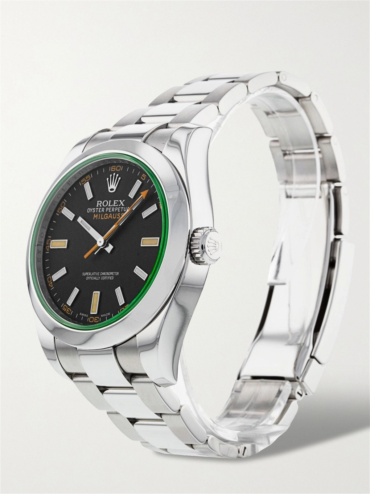 ROLEX - Pre-Owned 2013 Milgauss Automatic 40mm Oystersteel Watch, Ref. No. 116400 GV