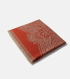 Etro Paisley wool jacquard throw