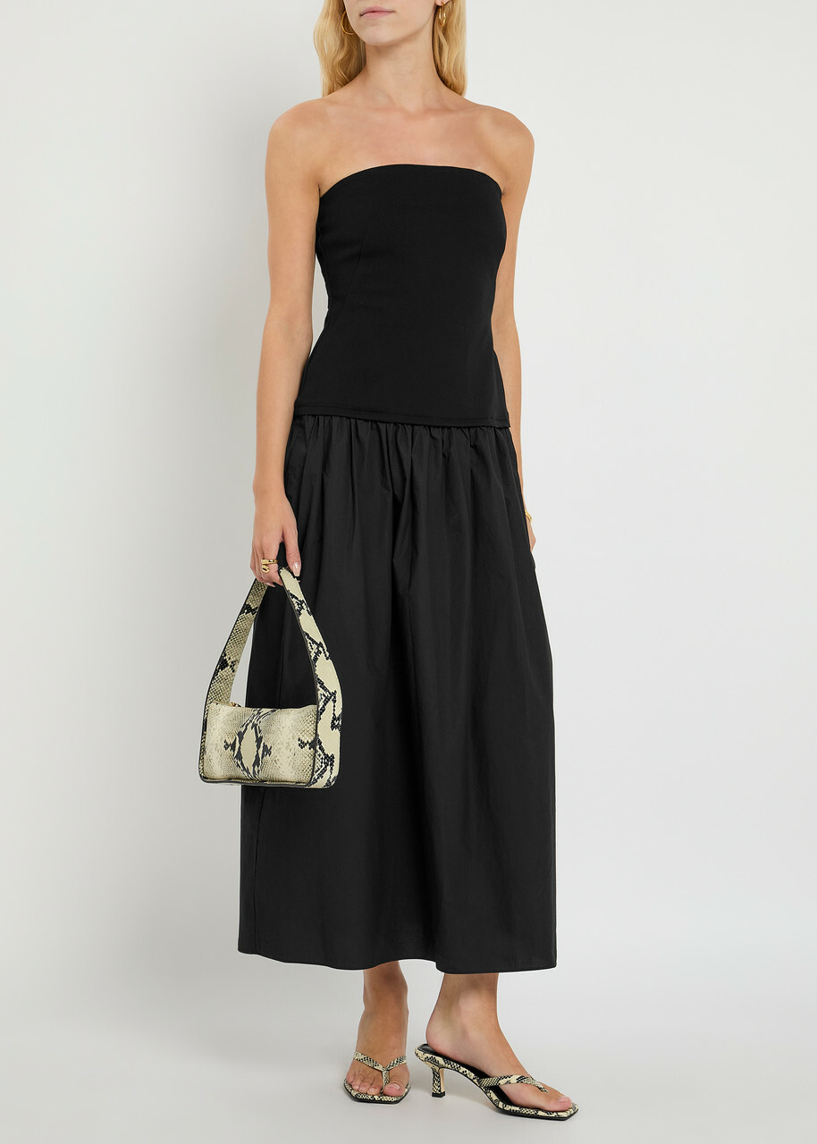 Rag & Bone Irina Cotton-poplin Midi Dress Black Rag and Bone