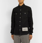 Rick Owens - LeGaspi Brushed-Cotton Twill Overshirt - Black