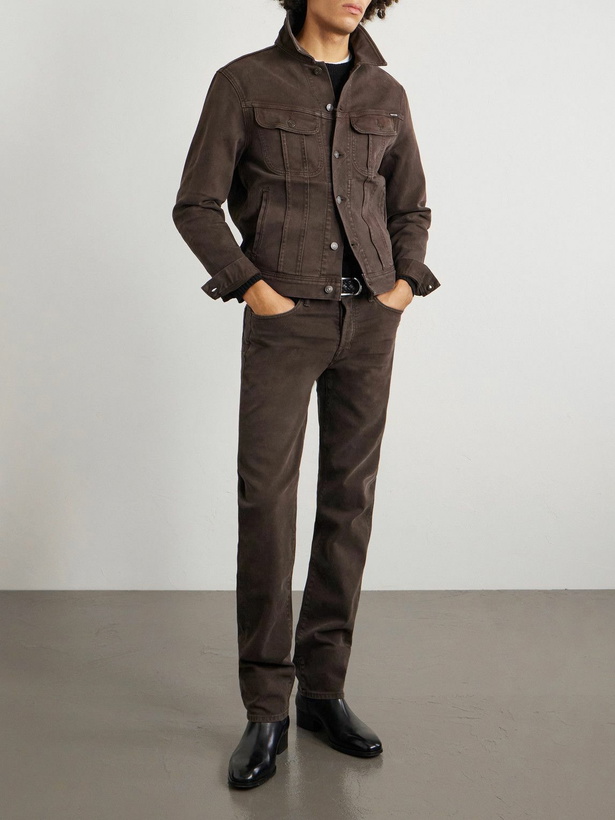 Photo: TOM FORD - Cotton-Blend Canvas Jacket - Brown