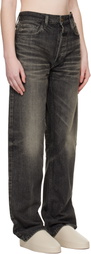 Fear of God Black Straight 5 Pocket Jeans