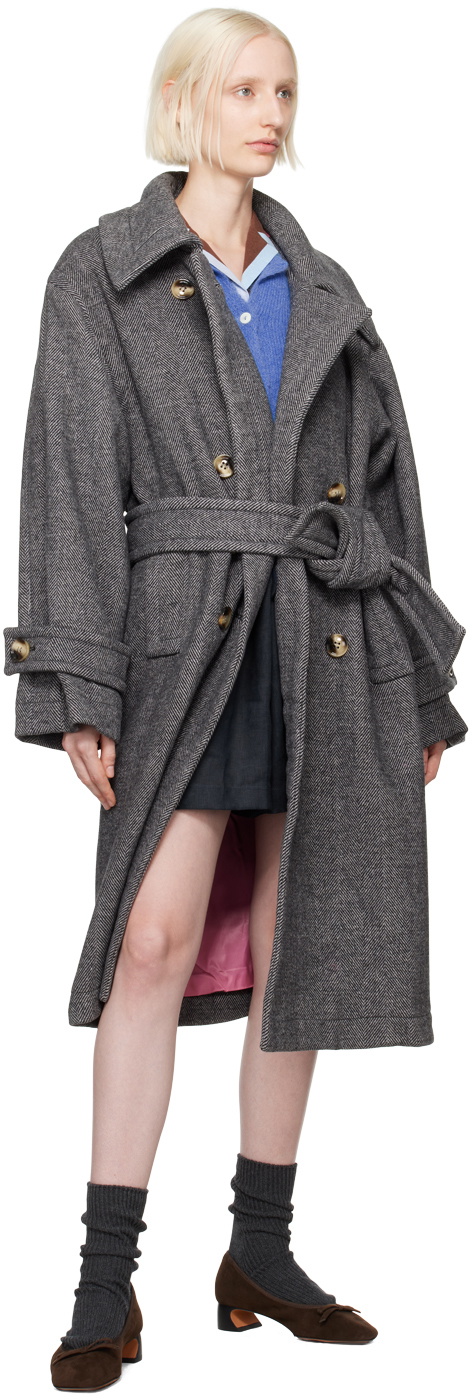 Caro Editions Gray Coco Coat