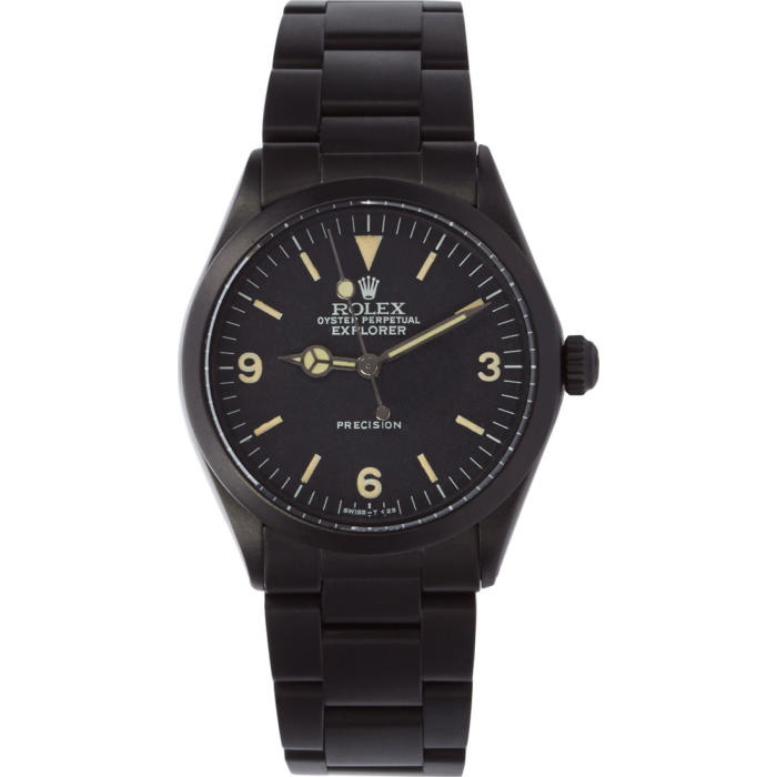 Photo: Black Limited Edition Matte Black Limited Edition Rolex Oyster Perpetual Explorer