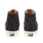 Last Resort AB Men's Canvas Hi-Top Sneakers in Black/White