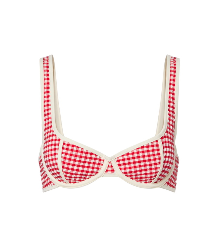 Photo: Montce Romy gingham seersucker bikini top