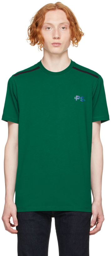 Photo: PS by Paul Smith Green Paneled Sport T-Shirt