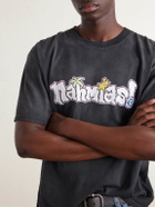 NAHMIAS - Boardwalk Logo-Print Cotton-Jersey T-Shirt - Black