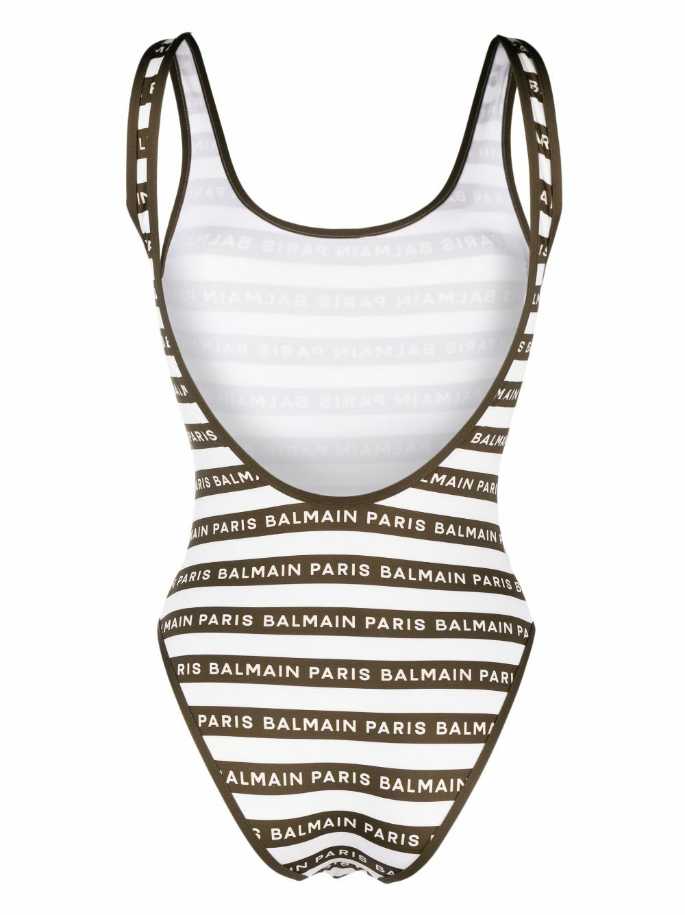 BALMAIN Striped Swimsuit Balmain