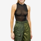 Heron Preston Women's CTNMB Sleeveless Bodysuit in Black/White